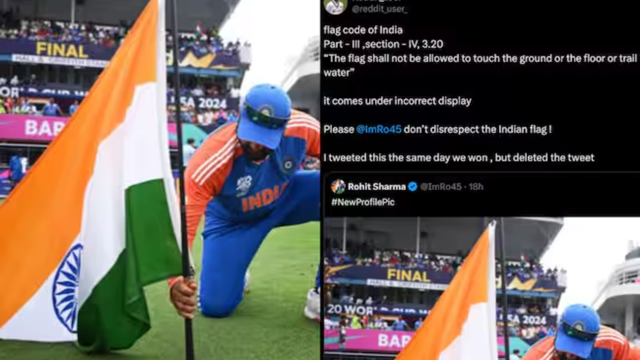 Rohit Sharma Faces Criticism Over Flag Controversy Following T20 WorldCup Win