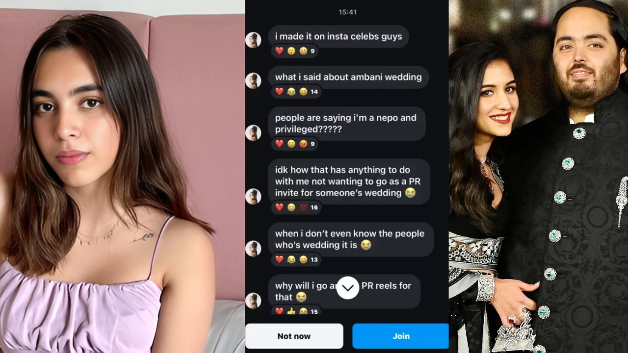 Influencer Aaliyah Kashyap Criticizes Anant Ambani-Radhika Merchant’s Lavish Wedding as ‘Circus’, Declines Invitation