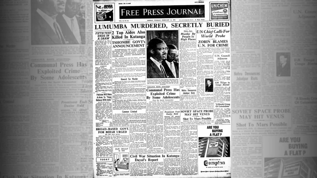 Jabalpur Riot 1961 newspaper